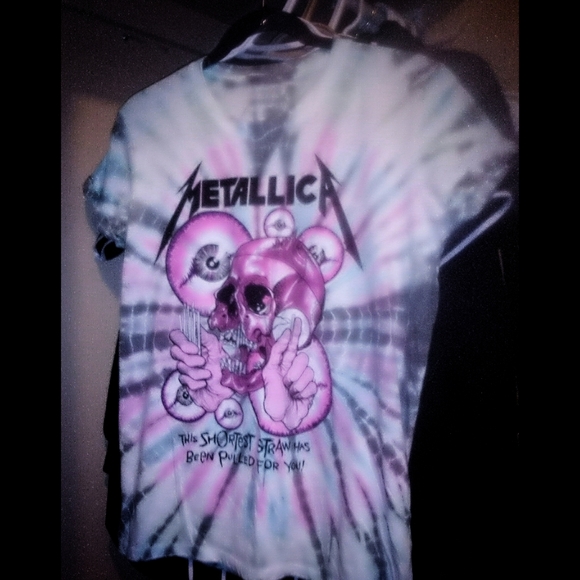 Tie-Dye Metallica Tshirt - Picture 1 of 1